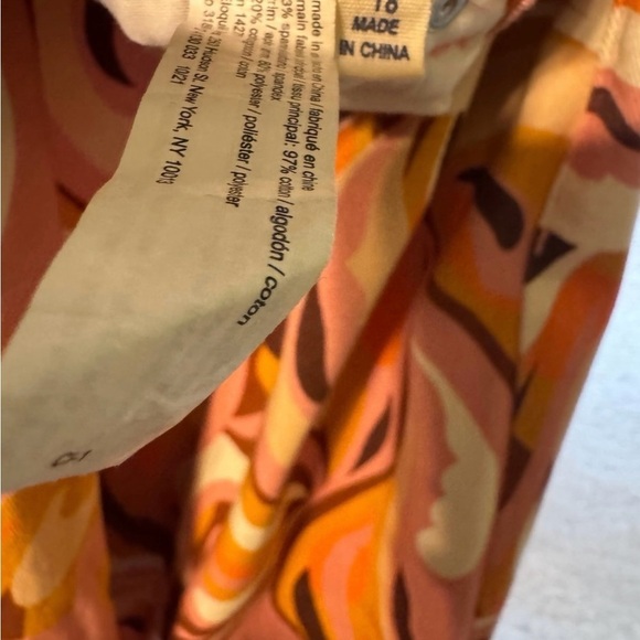 ELOQUII Size 18 Orange and Brown Wide Leg Cropped and Flare Pants - Picture 4 of 6